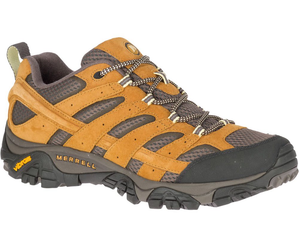 Buty Trekkingowe Merrell Męskie Brązowe/Czarne - Moab 2 Ventilator - 752180-WSO